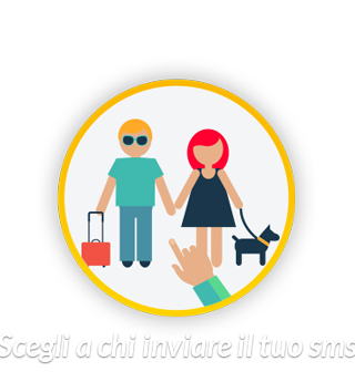 Scegli a chi inviare il tuo sms